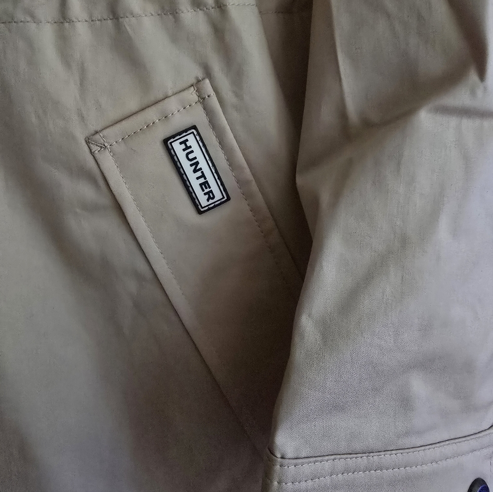 Womens HUNTER Rain Jacket Beige NWT - Picture 6 of 10